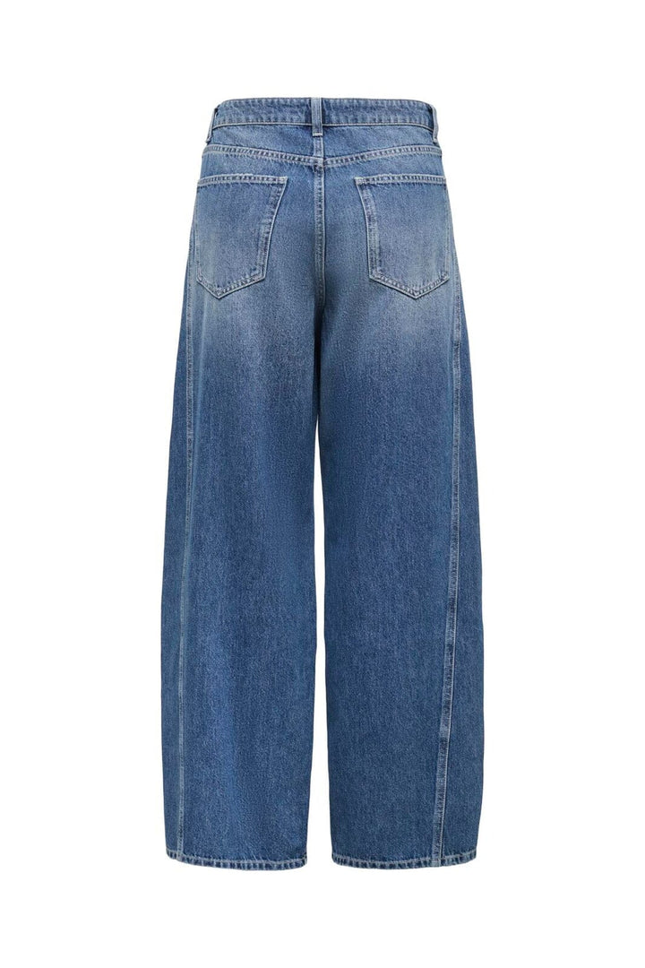 Only - Onlcammie Pleat Wide Dot - 5245506 Medium Blue Denim