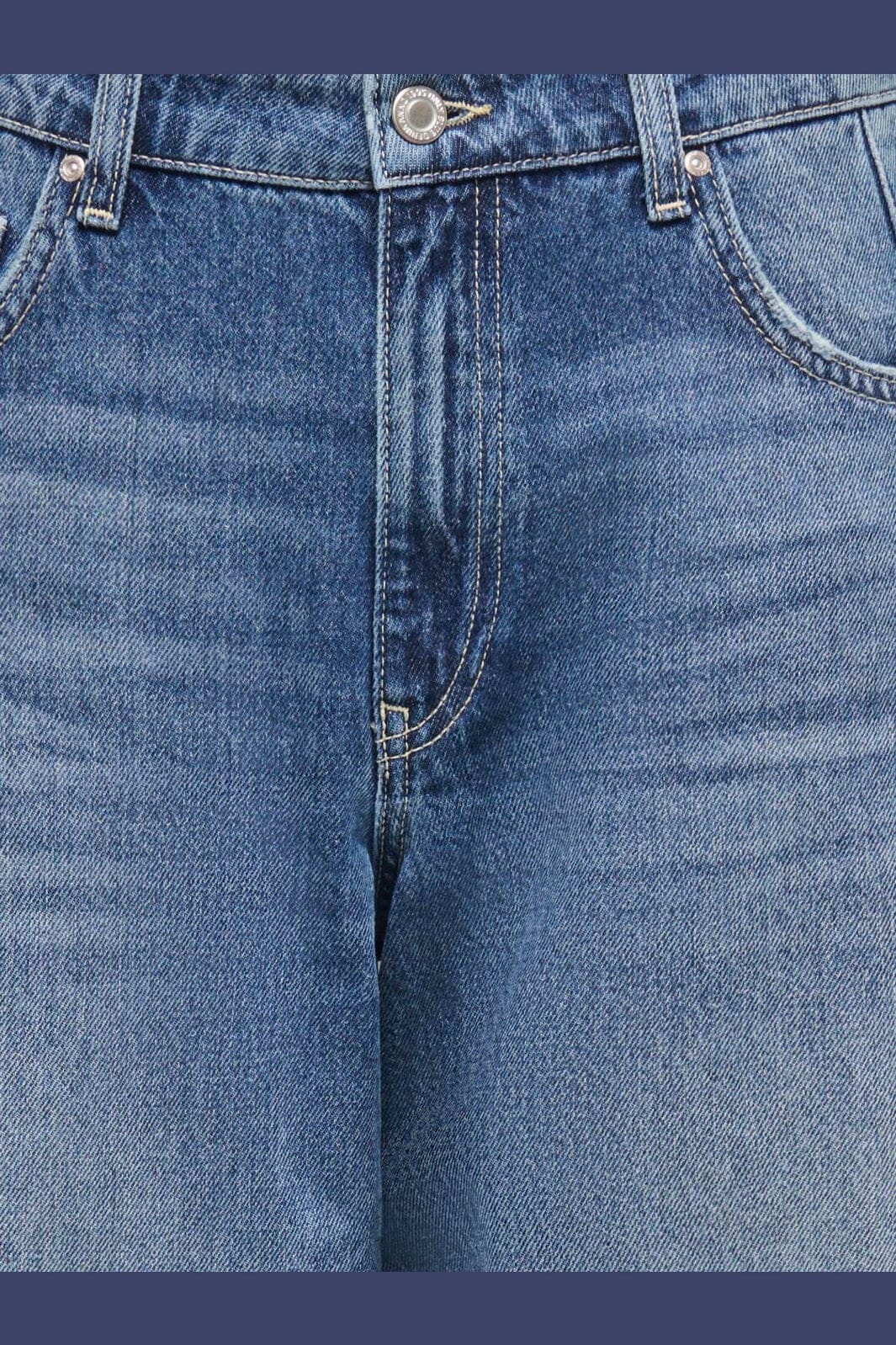 Only - Onlcammie Pleat Wide Dot - 5245506 Medium Blue Denim