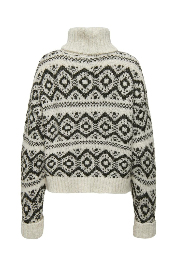 Only - Onlcarin Life Ls Jq Loose Rolln Knt - 4943561 Birch Rosin