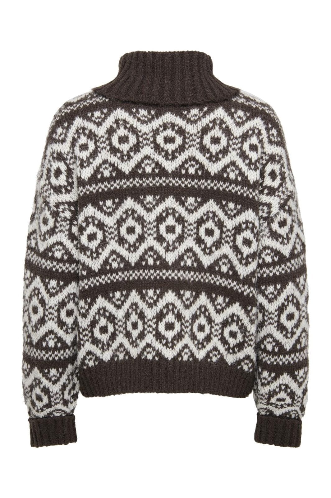 Only - Onlcarin Life Ls Jq Loose Rolln Knt - 4947850 Seal Brown Birch