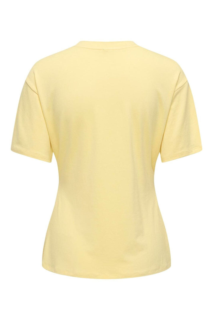 Only - Onlceline S/S Button Top Ff - 5014658 Sunlight Light Gold Button