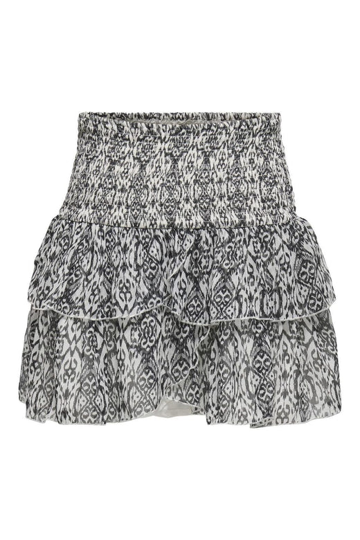 Only - Onlchanette Layered Short Skirt - 4801601 Cloud Dancer Ikat