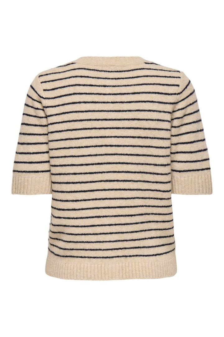 Only - Onlchester Life Ss Stripe Cardi Cc Knt - 4917601 Humus Night Sky/Mel/Silver Button
