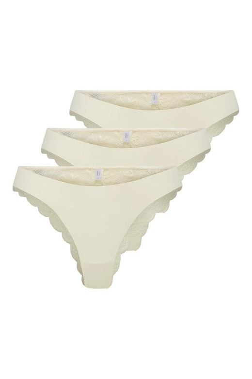 Only - Onlchloe Lace Brazil 3-Pack Acc - 4801849 Cloud Dancer X3