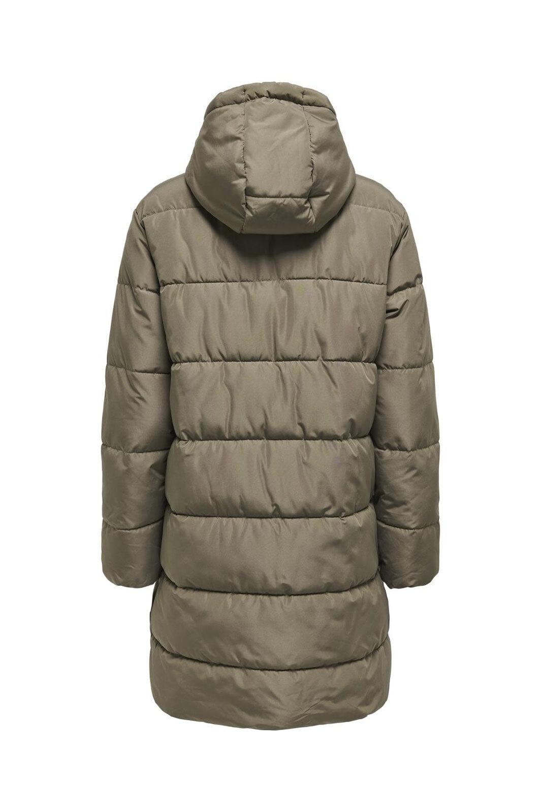 Only - Onlclair Puffer Hood Coat Cc - 4780666 Stone Gray