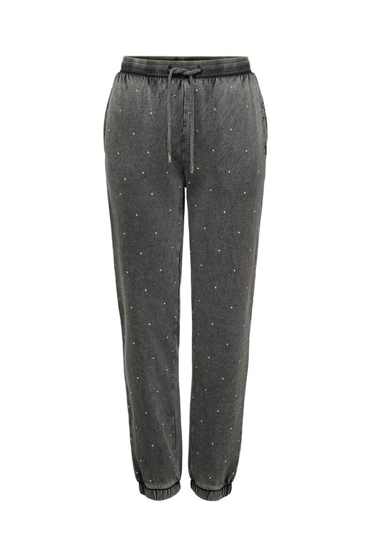 Only - Onlcoen Rhinestone Pant Swt - 4863514 Black Silver Rhinestone