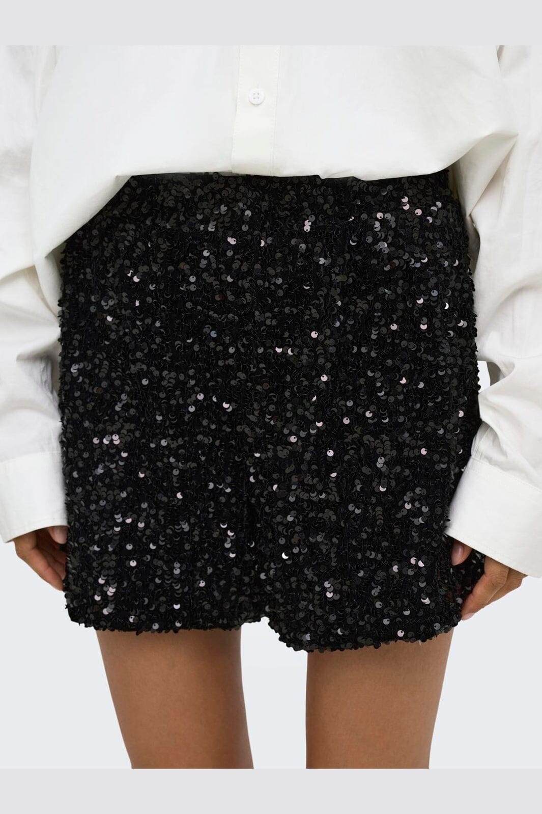 Only - Onlconfidence New Sequins Shorts - 5128055 Black Dtm Sequin