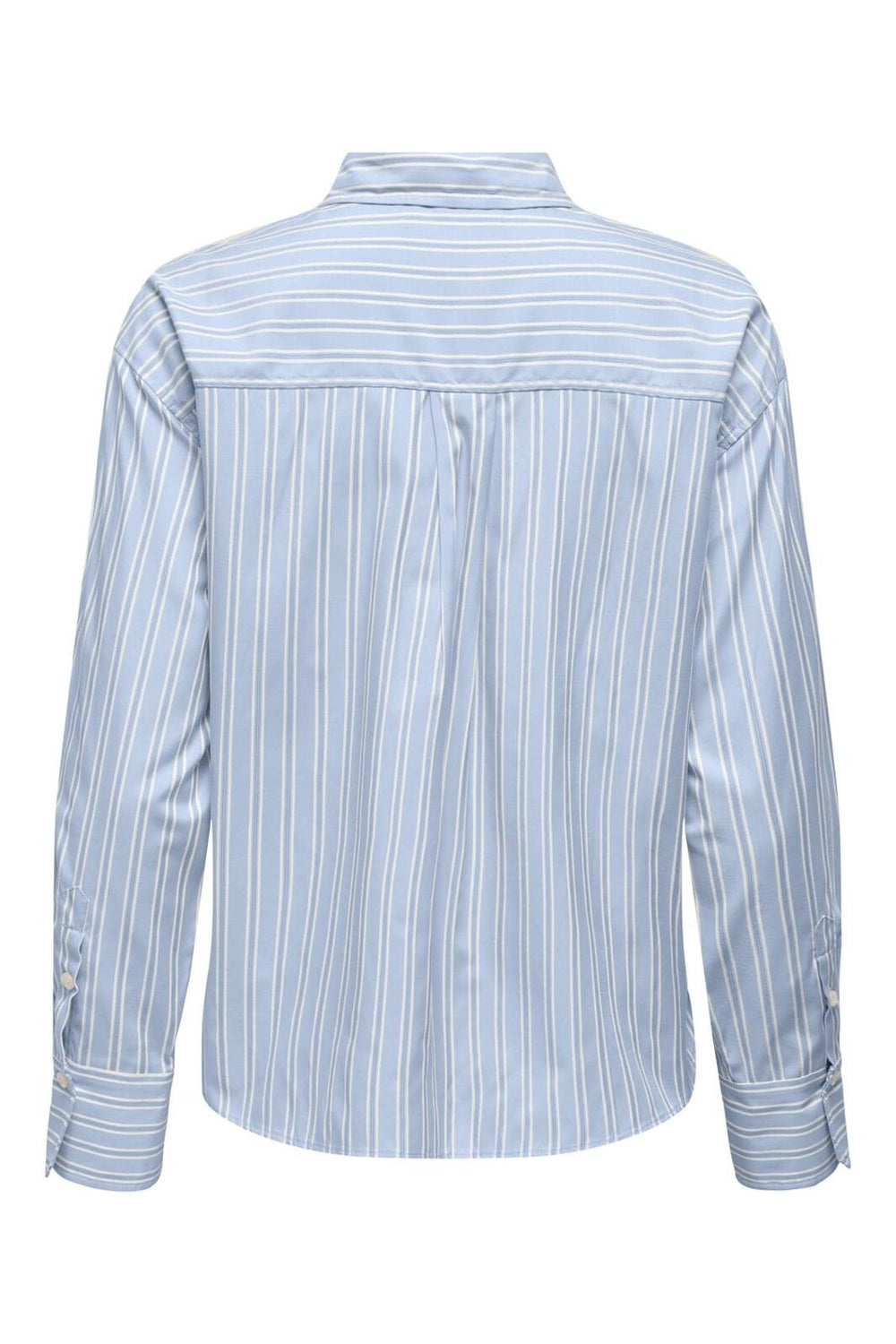 Only - Onlelara L/S Emb Shirt - 4983443 Cashmere Blue Cloud Dancer