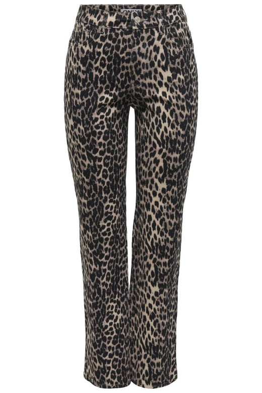 Only - Onlemily-Anlie Str Pant - 4699042 Black Leo