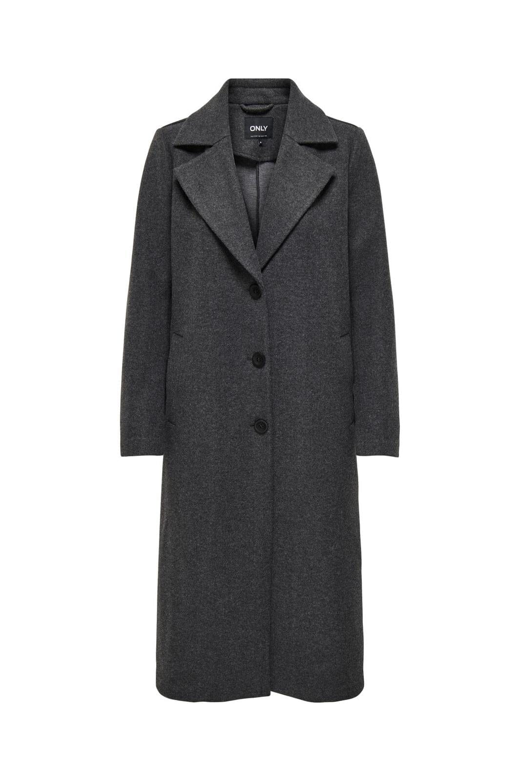 Only - Onlemma Life Reg. Long Coat - 4419727 Dark Grey Melange
