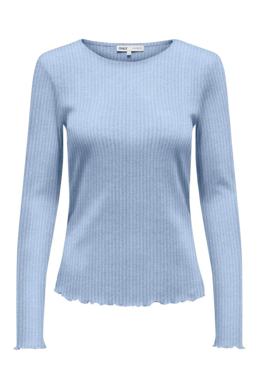 Only - Onlemma L/S Rib Basic Top - 4963372 Kentucky Blue