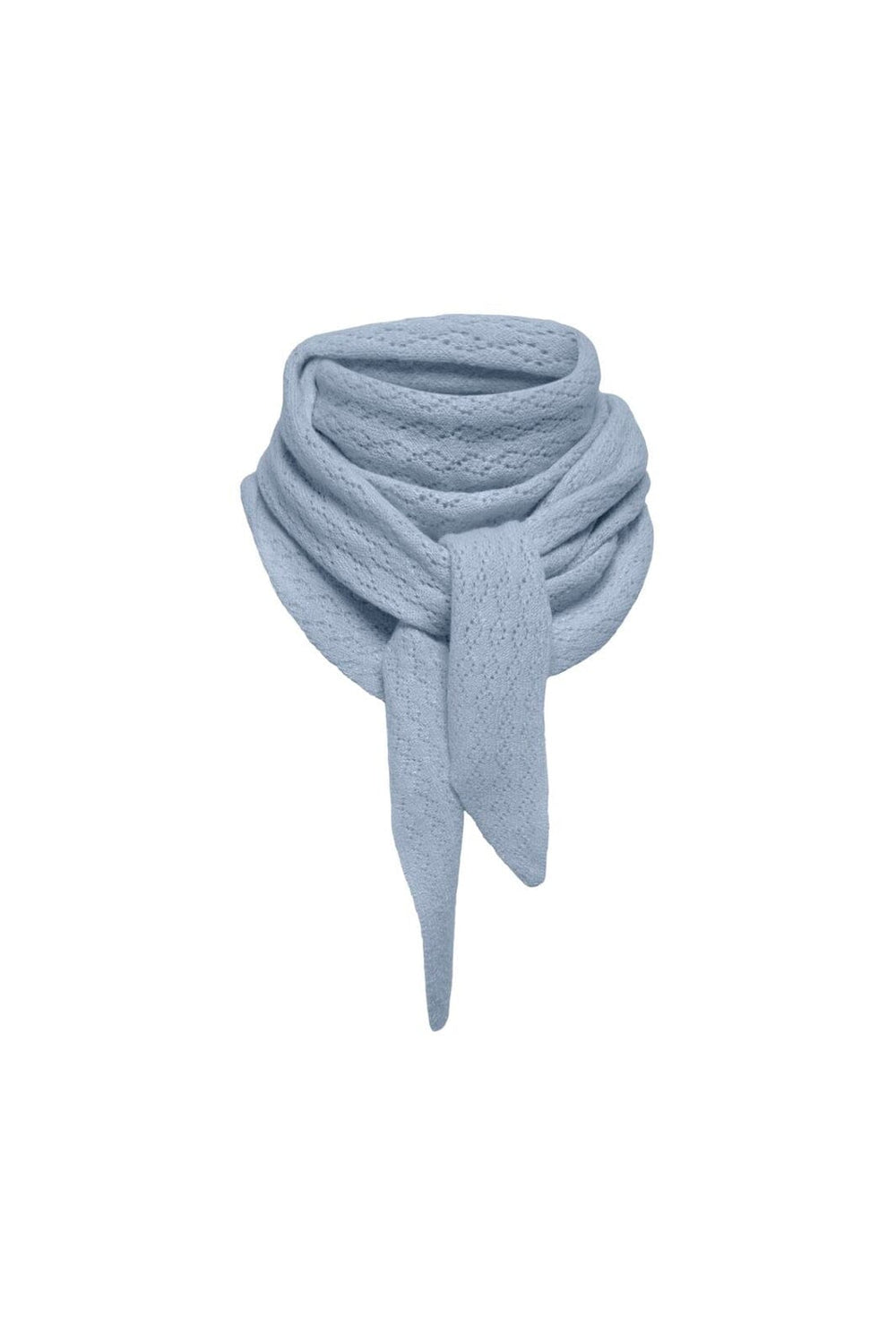 Only - Onlevelyn Pattern Knit Scarf Acc - 4903193 Soft Chambray
