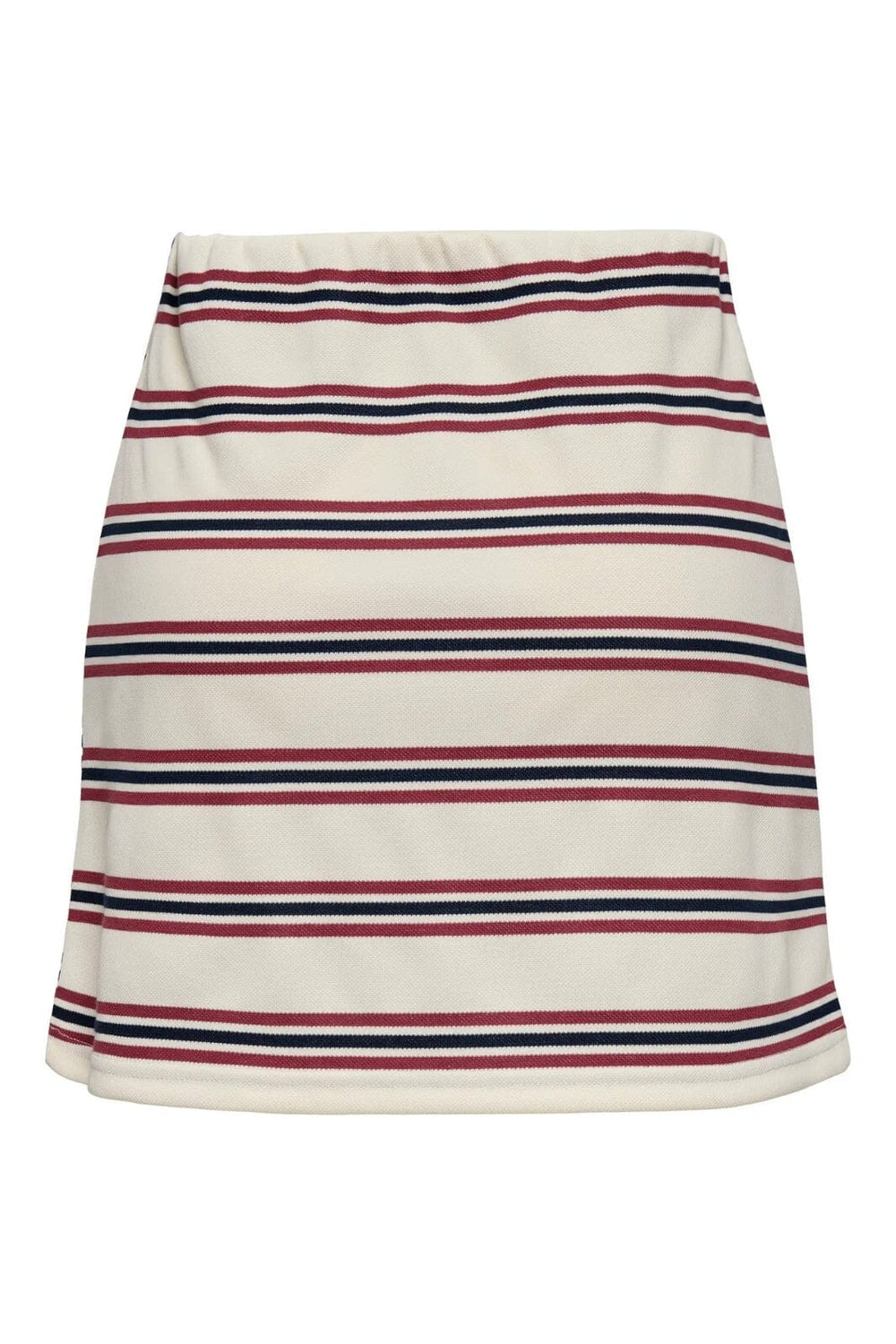 Only - Onlevie Mini Skirt - 4793086 Antique White Navy Blazer+Ruby Wine