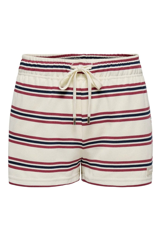Only - Onlevie Shorts - 4793080 Antique White Navy Blazer+Ruby Wine