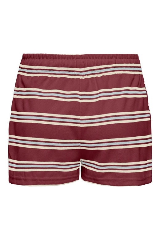 Only - Onlevie Shorts - 4838510 Ruby Wine Starlight Blue + Antique White