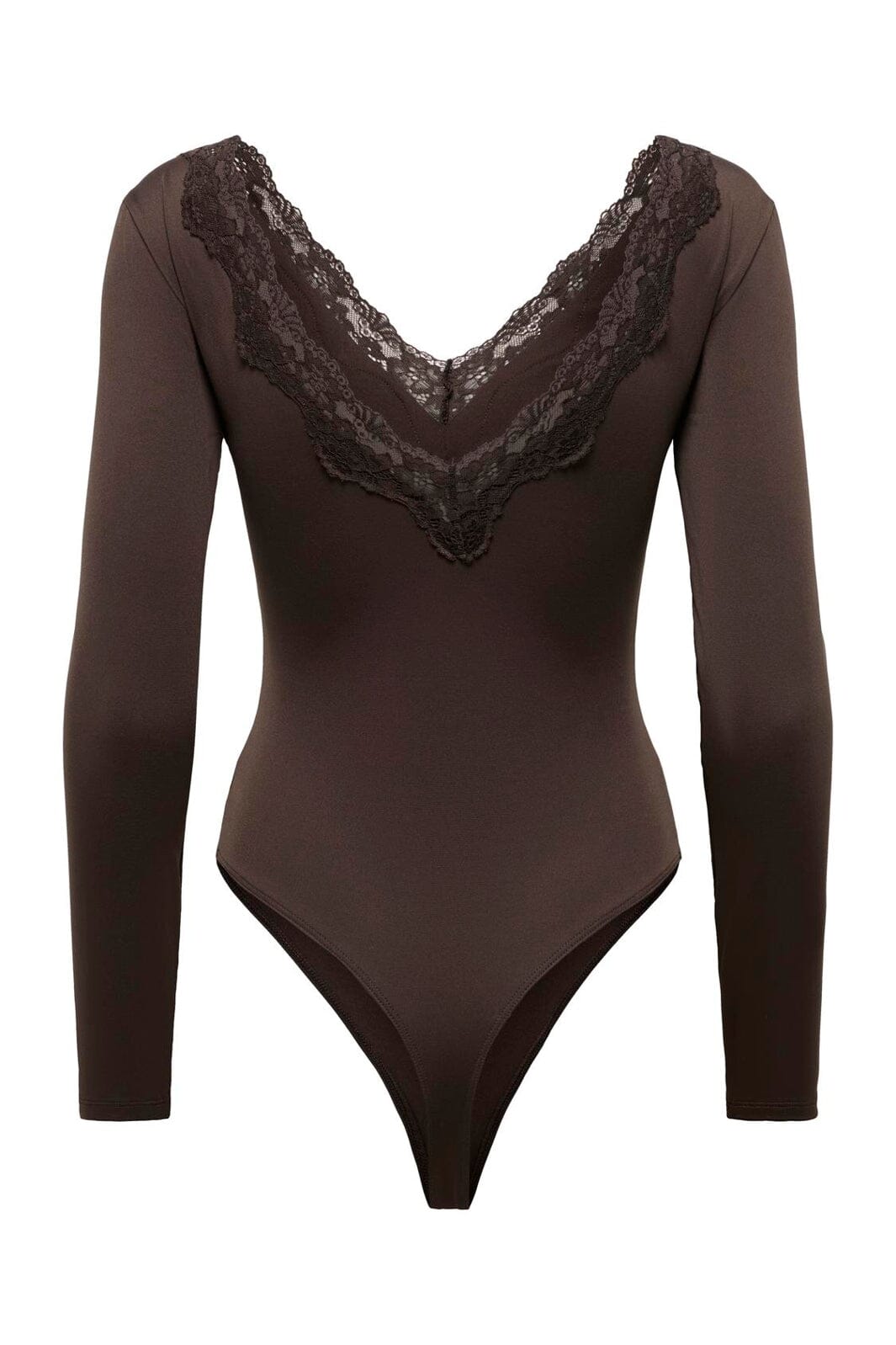 Only - Onlfern L/S V-Neck Bodystocking - 5116984 Coffee Bean