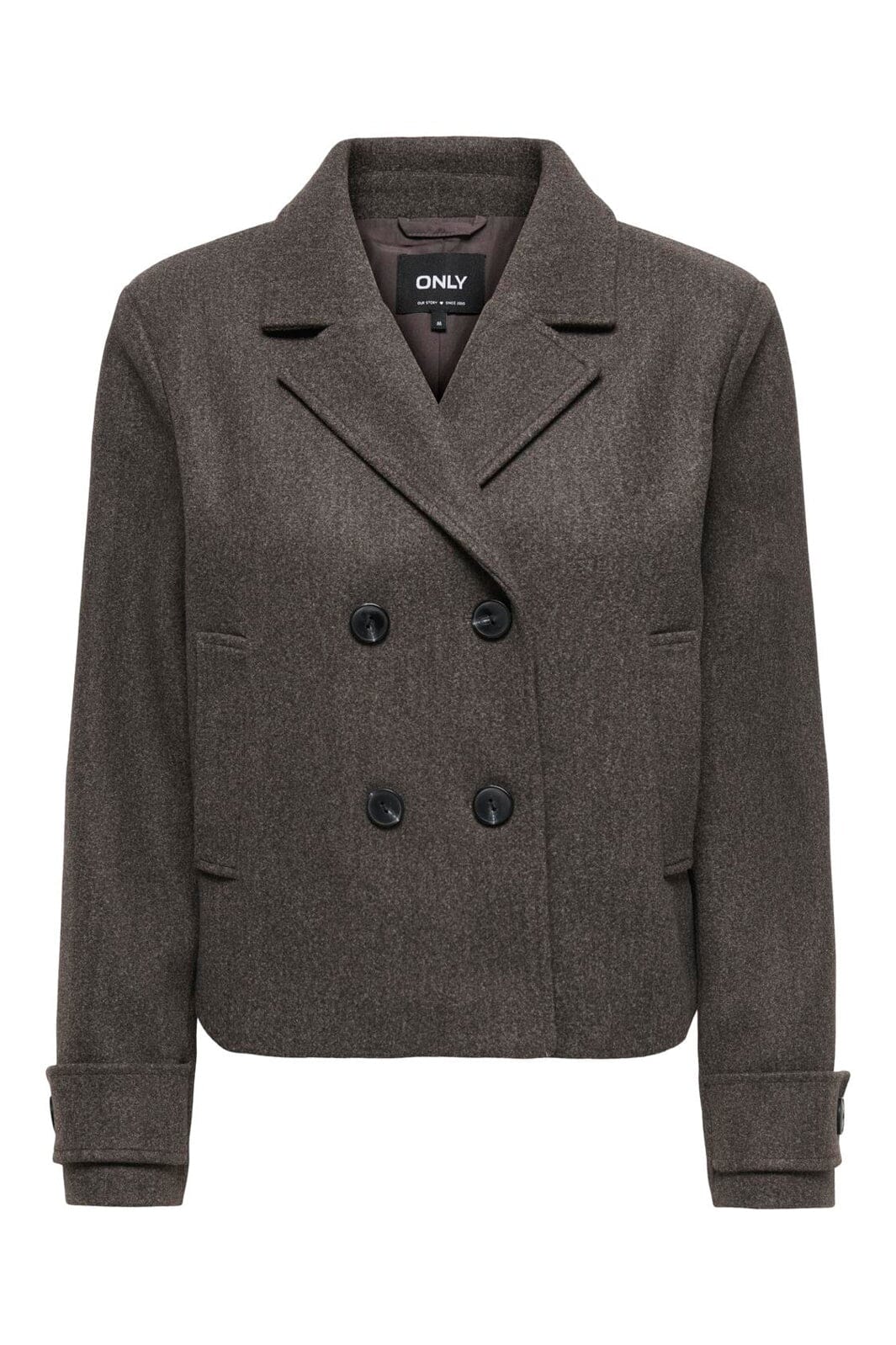 Only - Onlfreja Short Db Jacket - 5194162 Coffee Bean Melange