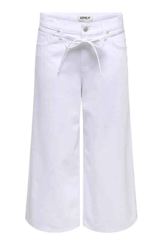 Only - Onlgianna Culotte Dot - 4991390 White Denim Jeans 