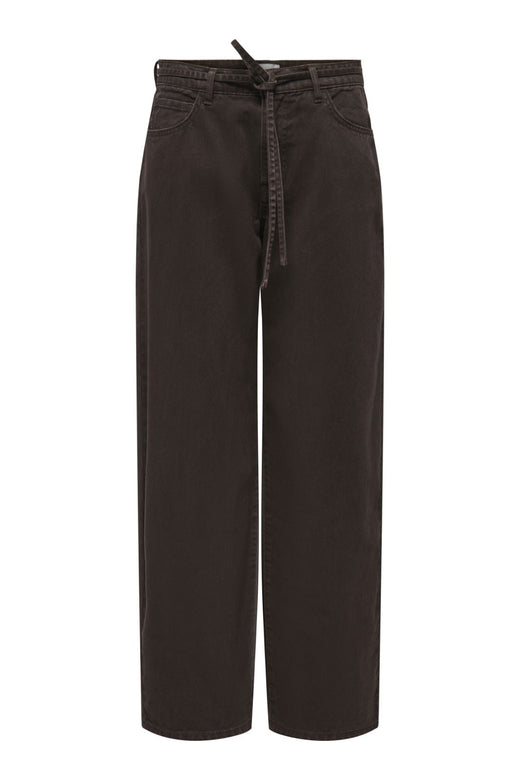 Only - Onlgianna Straight Brown Dot - 4975471 Dark Brown Denim Jeans 