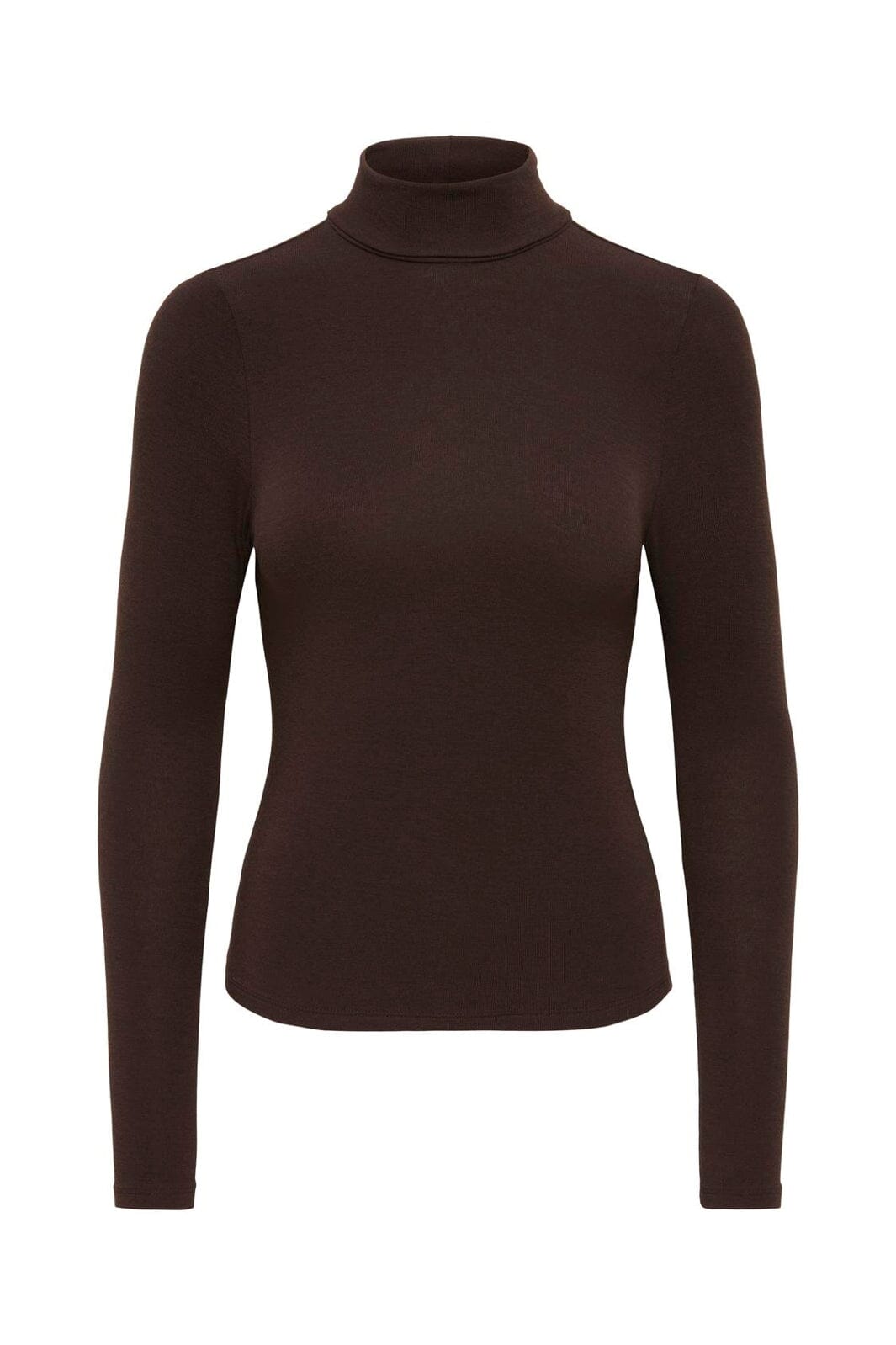 Only - Onlglamour L/S Roll-Neck Top - 5094620 Black Coffee