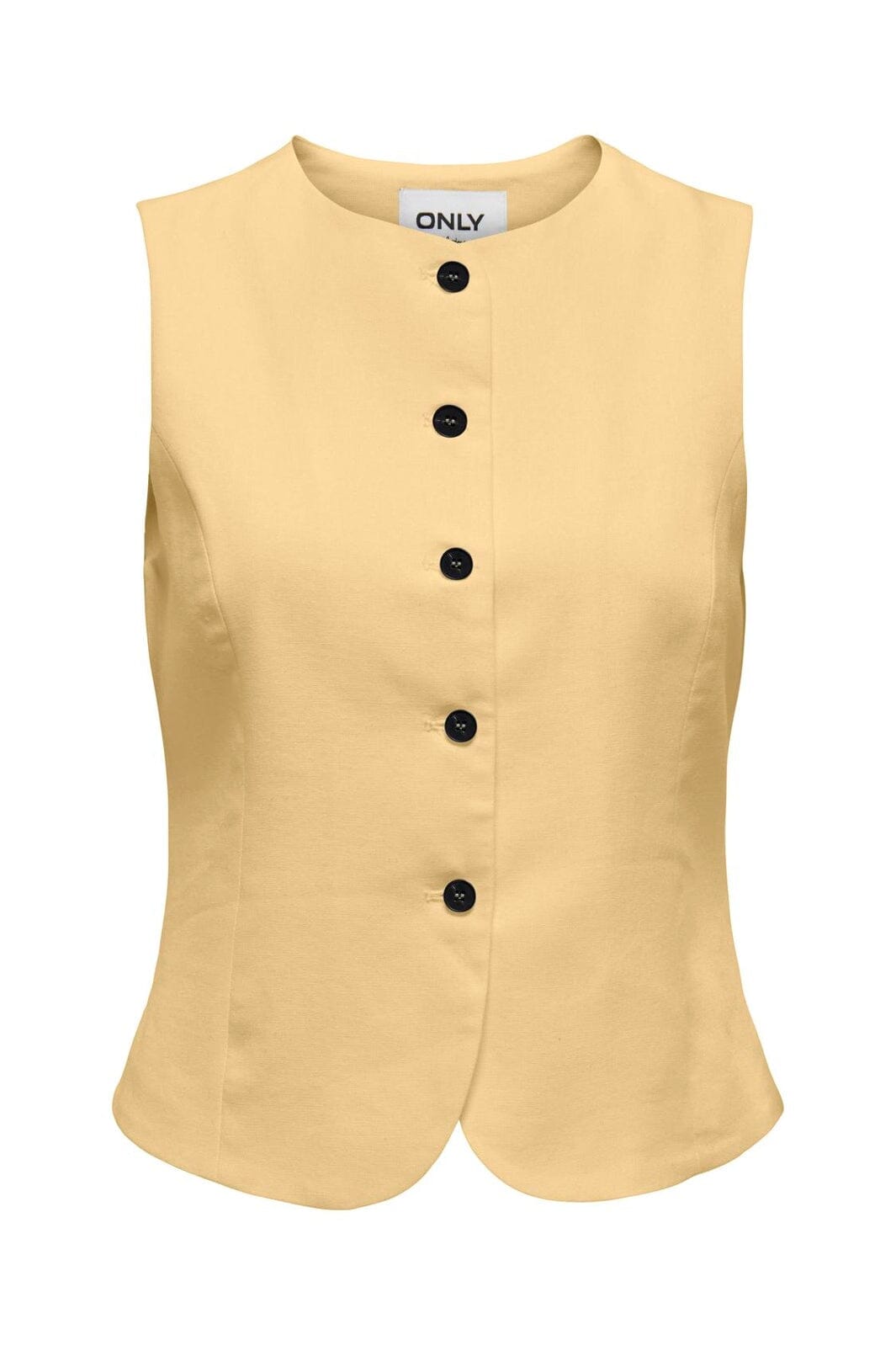 Only - Onlgoa S/L Linen Bl Waistcoat Cc Tlr - 4984923 Sunlight