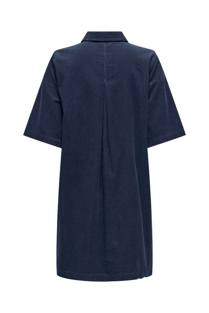Only - Onlgry-Nessa S/S Cord Dress - 5124546 Navy Blazer