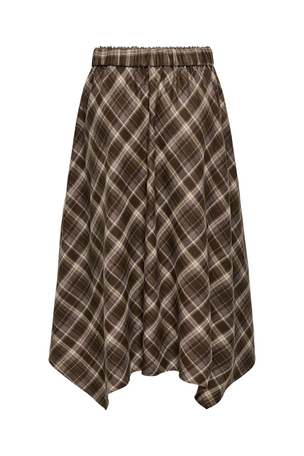 Only - Onlguka Long Assy Check Skirt - 5099849 Slate Black Dark Checks