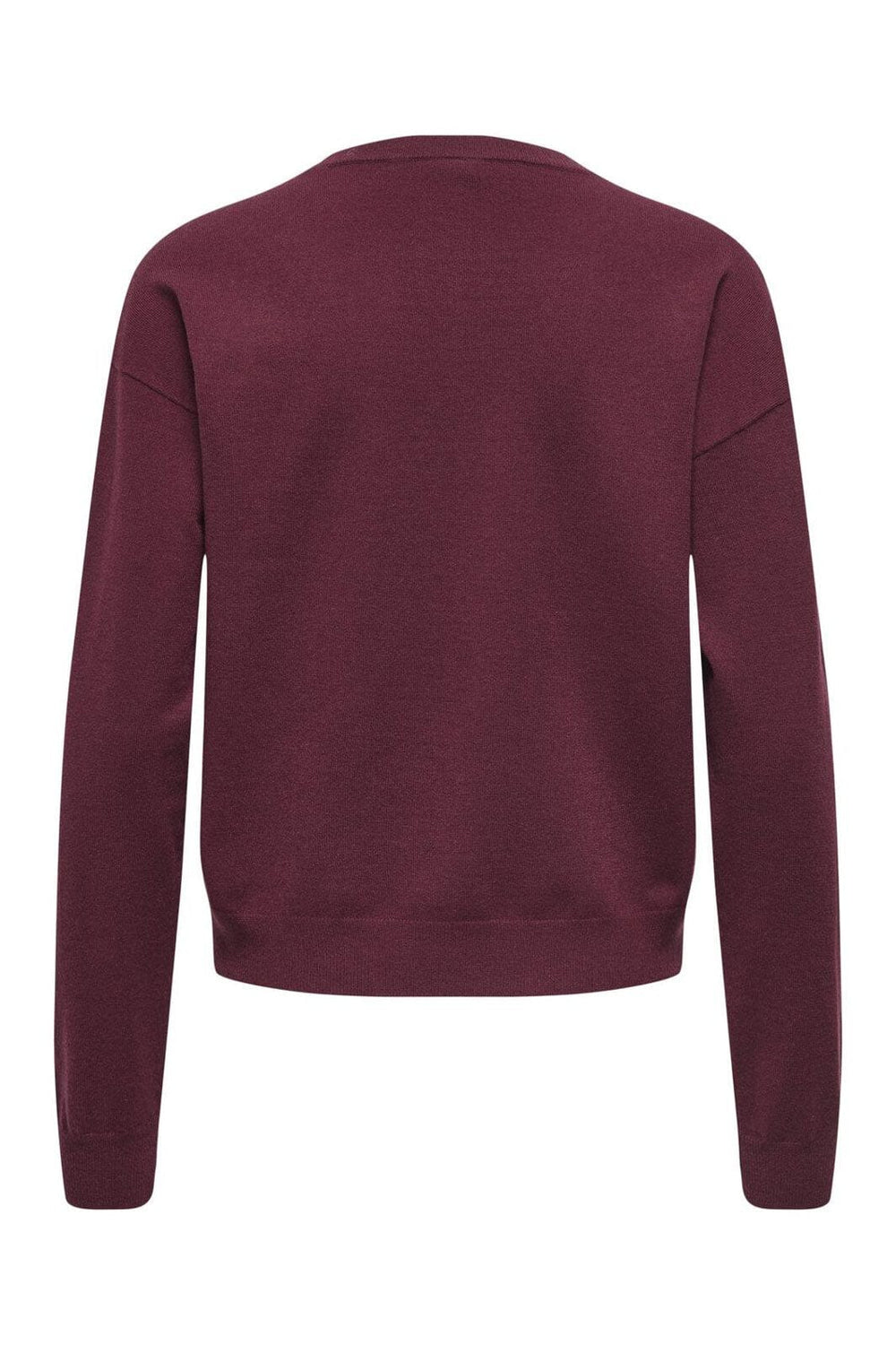 Only - Onlhalifax Ls Sequins O-Neck Knt - 4947030 Zinfandel Dtm Sequins