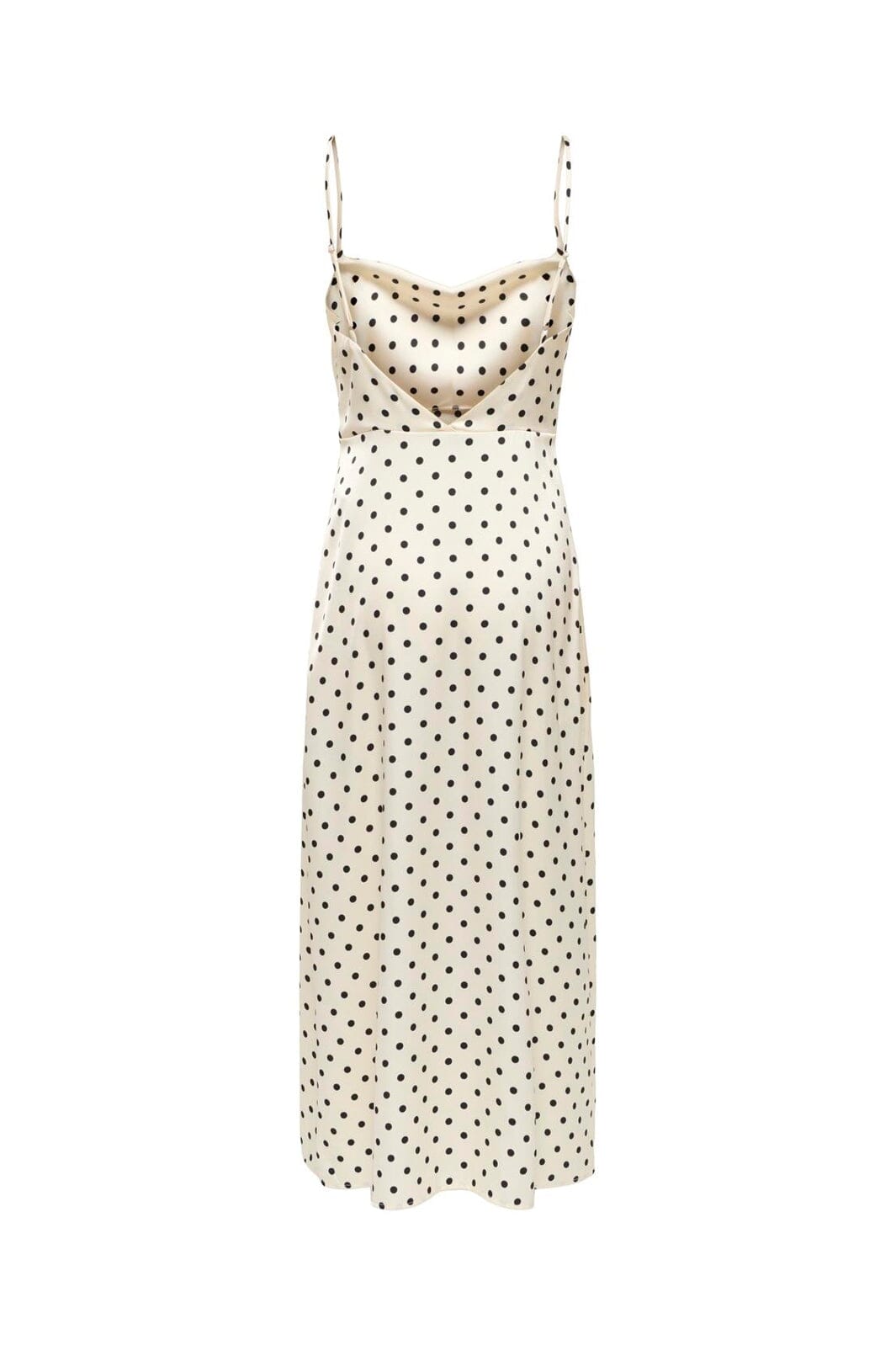 Only - Onlhimi Strap Long Dress - 5092542 Cloud Dancer Black Dots