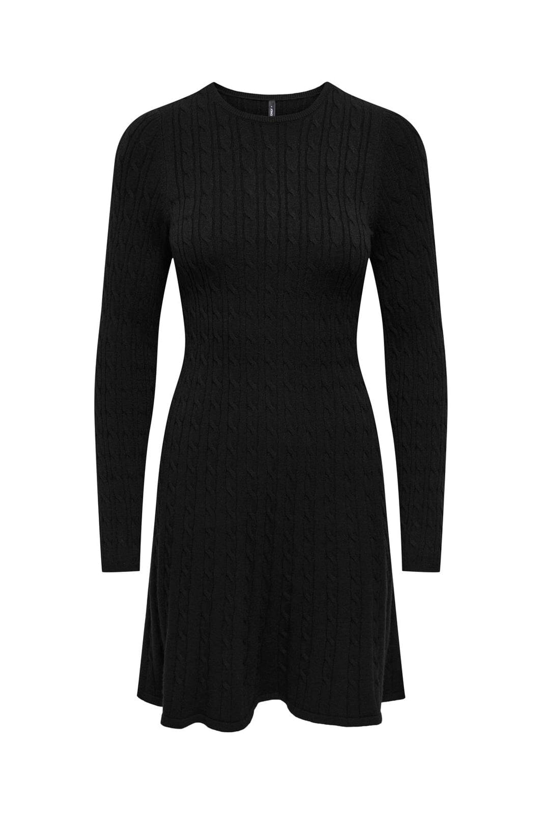 Only - Onlibi Ls O-Neck Cable Dress Cc Knt - 5100471 Black
