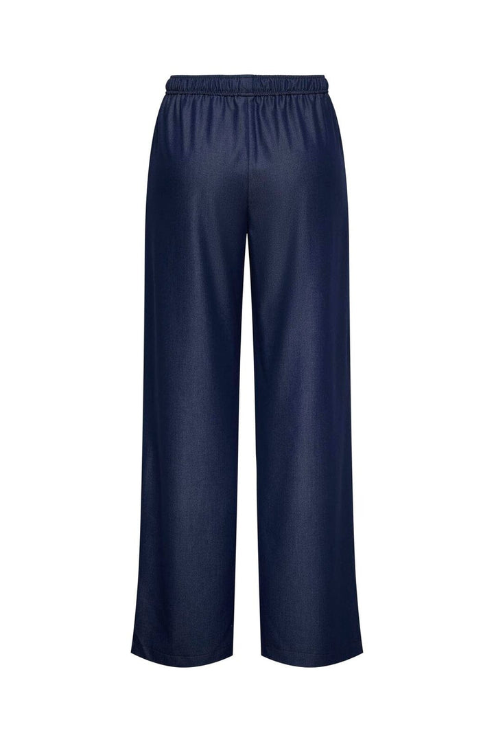 Only - Onliria Life Chambray Wide Pant Tlr - 4963830 Naval Academy Melange