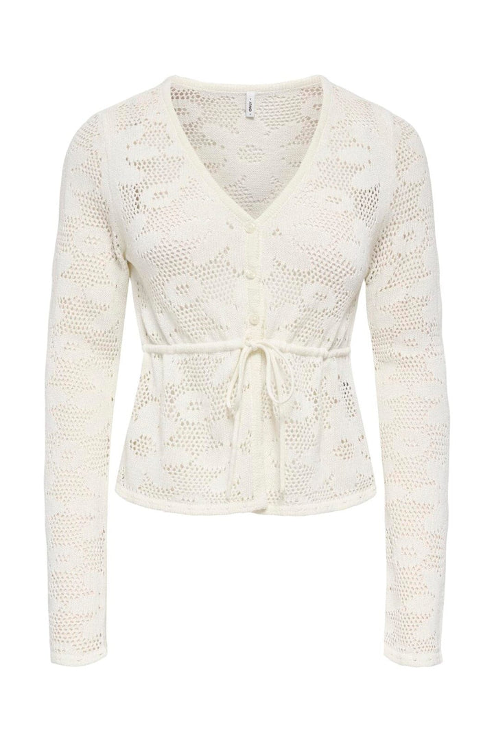 Only - Onlisabel Life Ls Fitted Cardigan Cc Knt - 4972383 Birch Dtm Button