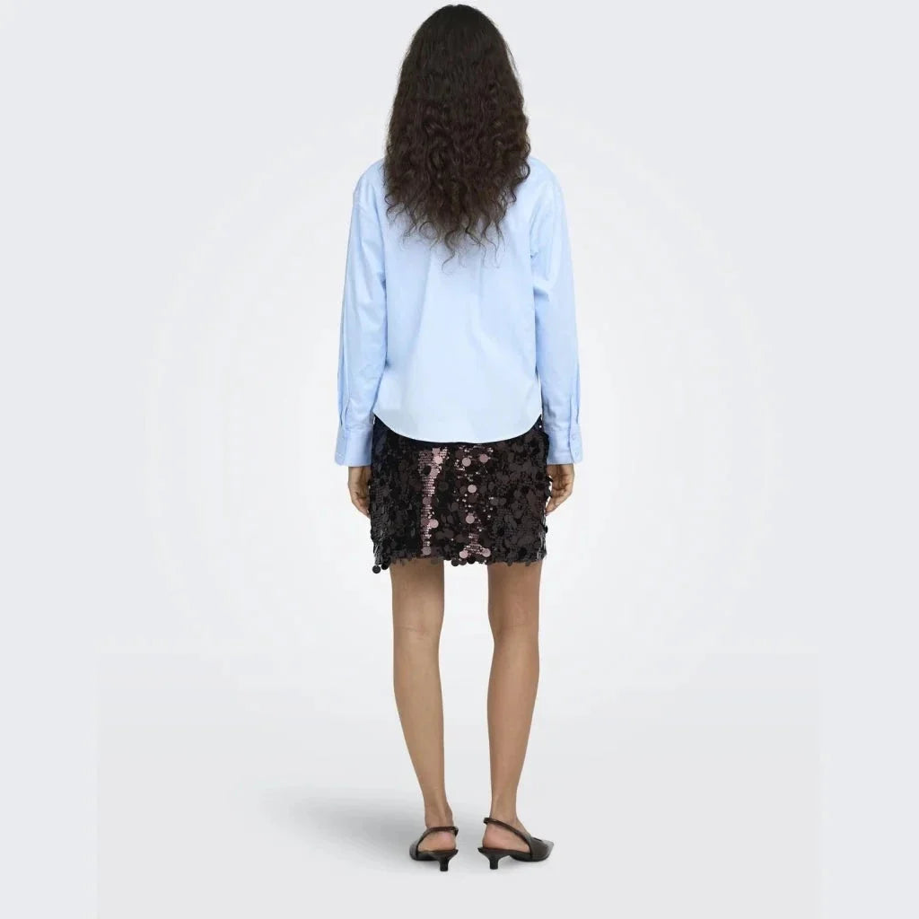 Only - Onljadel Sequins Skirt - 5158132 Coffee Bean W. Coffee Bean Sequins Nederdele 