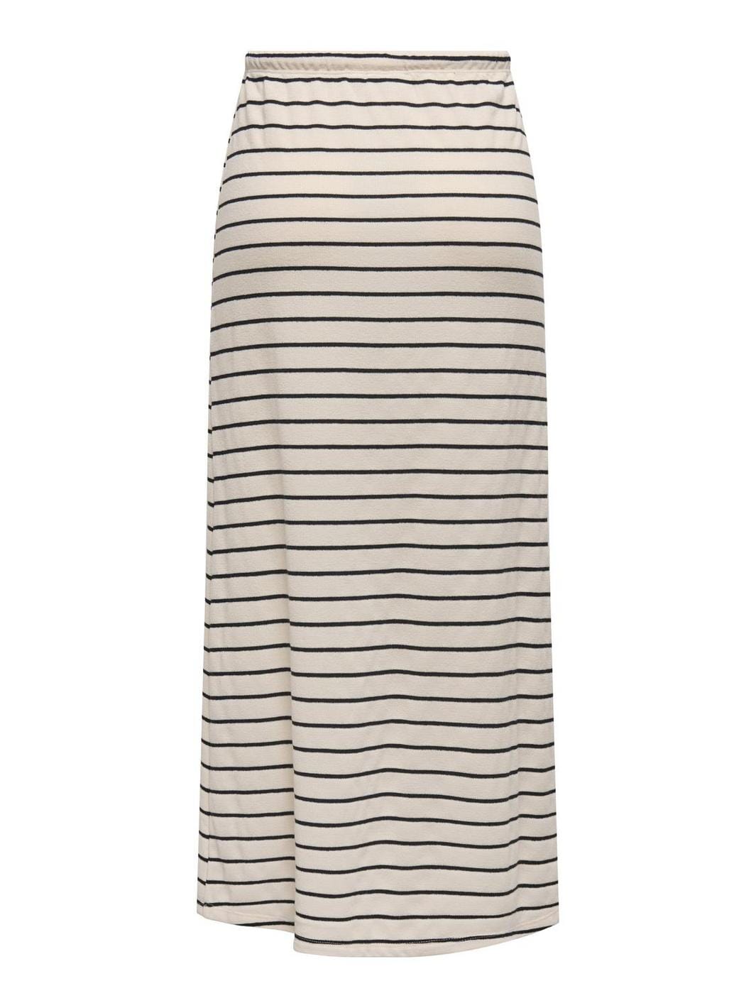 Only - Onljana Loose Skirt Swt - 4774979 Cloud Dancer Black