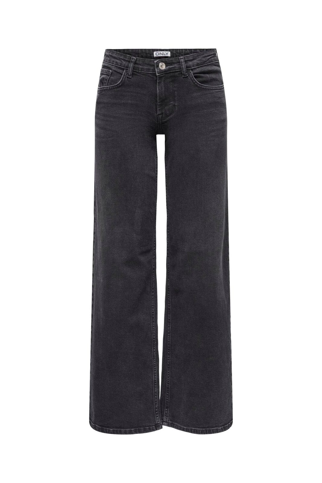 Only - Onljudy Lw Wide Leg Tai Epp - 4680454 Washed Black