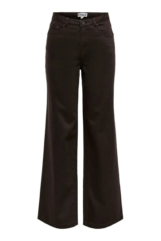 Only - Onljuicy-Soft Wide Pant - 5003385 Black Coffee Bukser 