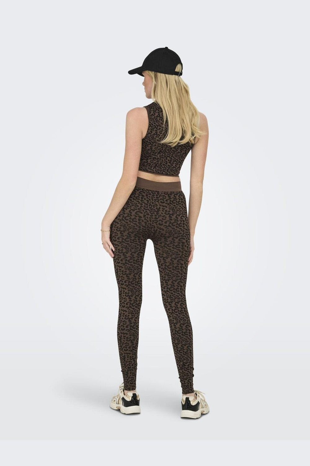 Only - Onljungle Seamless Animal Tank Top Acc - 4757835 Pinecone Leopard Pattern