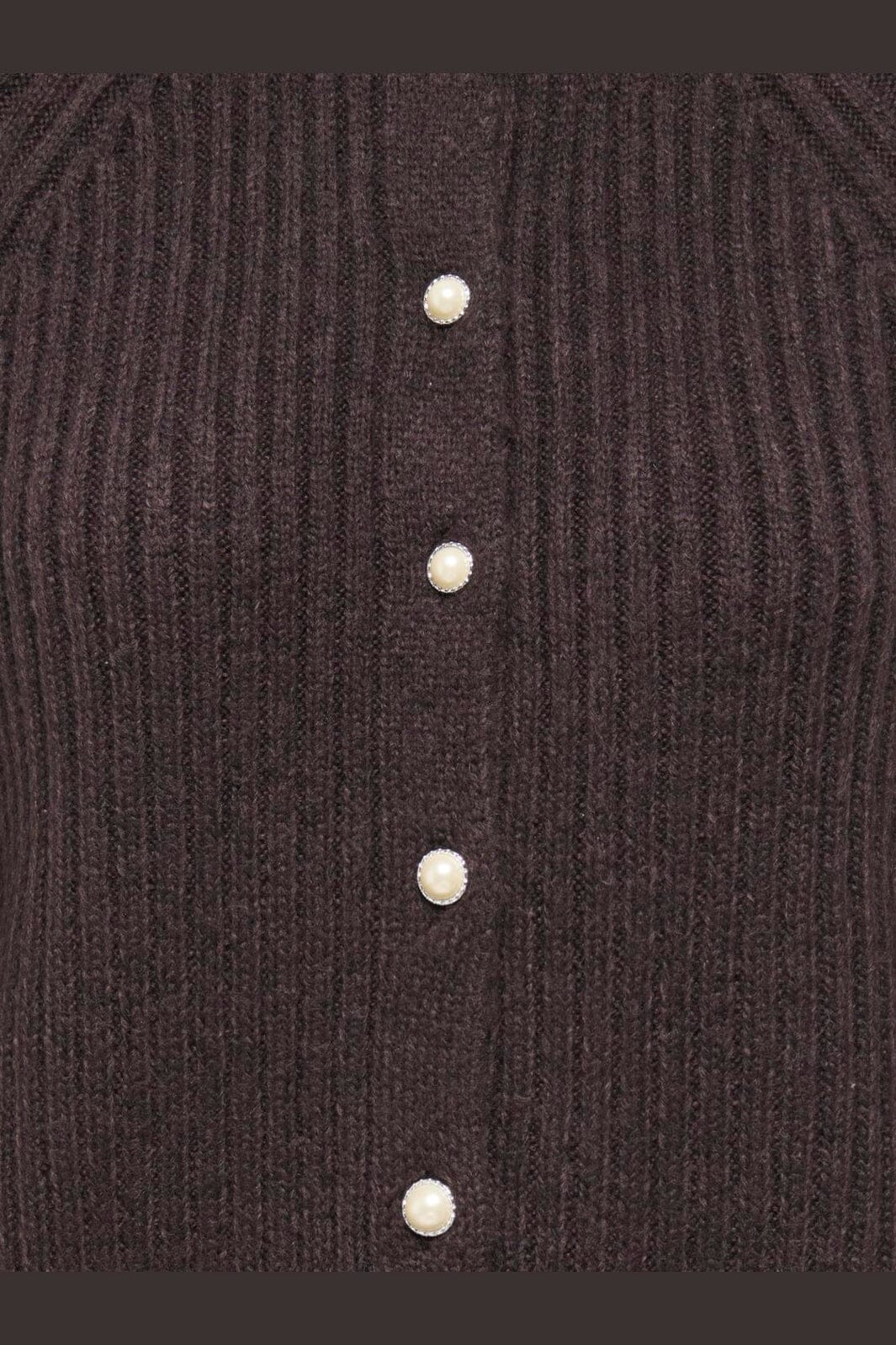 Only - Onlkalibu L/S Cardigan Knt - 5109877 Chocolate Brown
