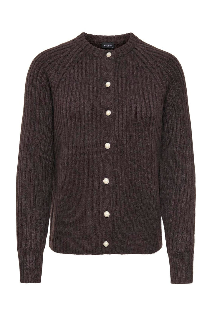 Only - Onlkalibu L/S Cardigan Knt - 5109877 Chocolate Brown