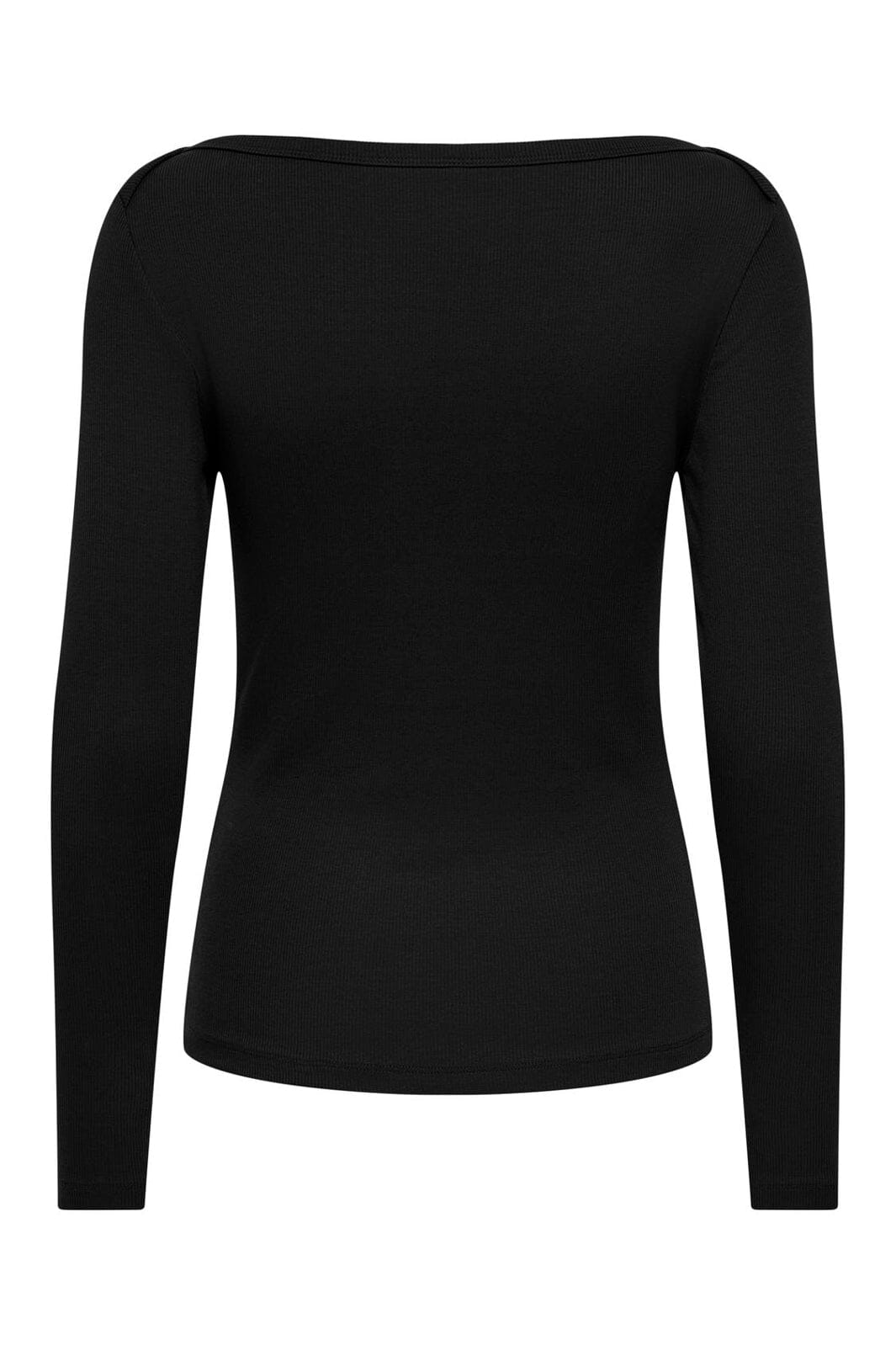 Only - Onlkathline 3/4 Rib Boatneck Top - 5220412 Black