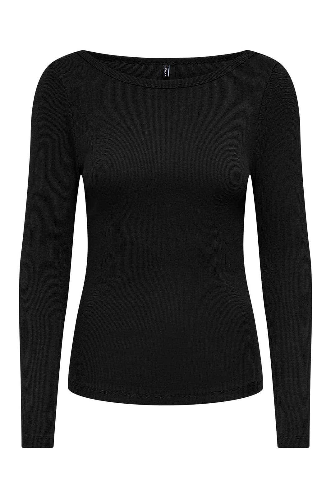 Only - Onlkathline 3/4 Rib Boatneck Top - 5220412 Black