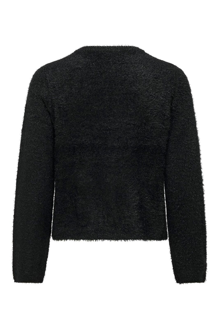Only - Onlkerry Ls Button Cardigan Cc Knt - 5059033 Black Silver Heart Button