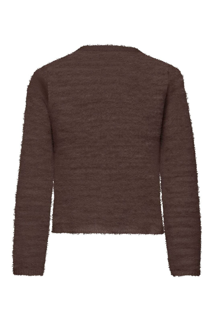 Only - Onlkerry Ls Button Cardigan Cc Knt - 5100850 Bracken Silver Heart Button
