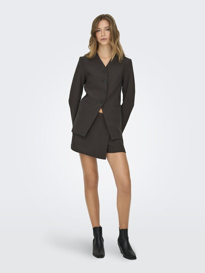 Only - Onllamina Life L/S Fit Blazer Tlr - 4880873 Mulch Blazere 