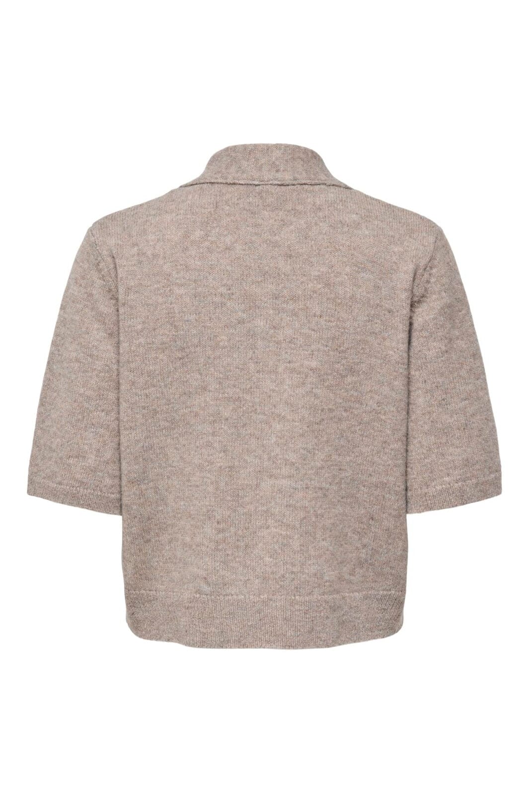 Only - Onllana Ss Scarf Detail Cardi Knt - 5174336 Taupe Gray Mel/Fmop
