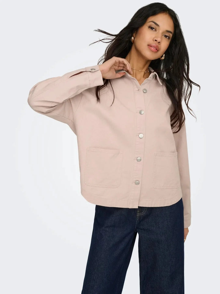 Only - Onllara Ls Shacket Gua - 4996739 Sepia Rose Jakker 