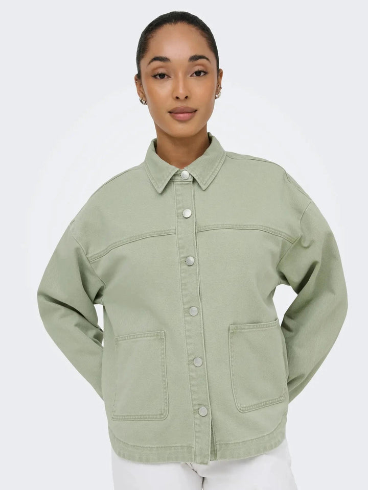 Only - Onllara Ls Shacket Gua - 5036778 Laurel Wreath Jakker 