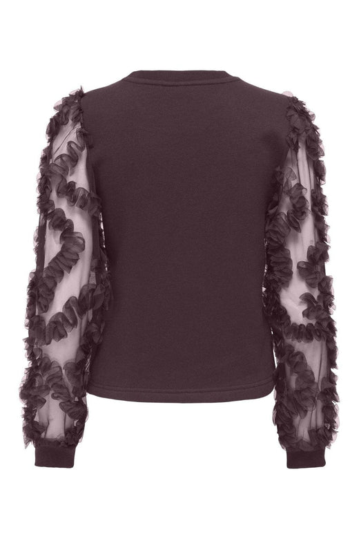 Only - Onllavin L/S O-Neck Mix Swt - 4928827 Winetasting Winetasting Mesh Sleeves