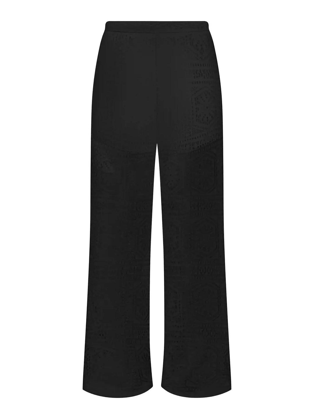 Only - Onllian Lace Wide Pants - 5045335 Black Bukser 