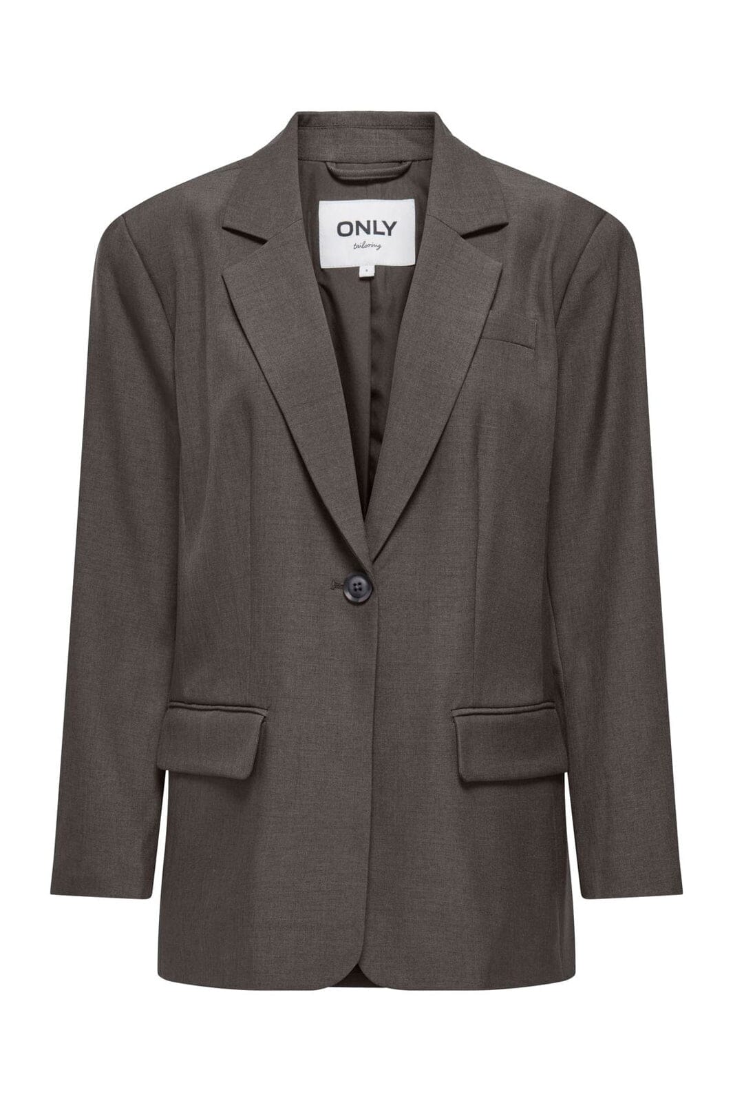Only - Onllinda Ls Boyfr Mel Blazer Tlr - 5101872 Chocolate Torte Melange